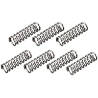 sourcing map Sourcingmap-8mmx25mm Alambre de 1-2mm de diámetro Metal Muelle de compresión 7pcs